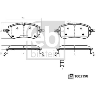 Remblokset FEBI BILSTEIN 1003198