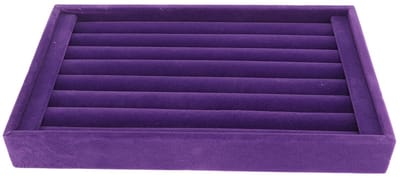 Dailygoods- Ringdoos 7 Slots - Sieraden Organizer - Fluwelen Etui - Stapelbaar Ontwerp - Oorbellen/Studs - Praktische Display Tray - Sieradenorganizer