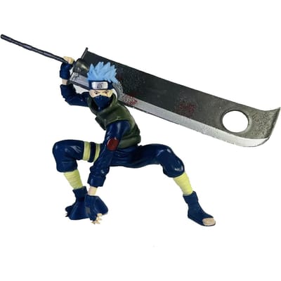 Naruto Hatake Kakashi Figurines Anime NARUTO Figurine d'Action Modèle Poupée Dessin Animé Enfants Jouets Cadeaux d'Anniversaire Cools black
