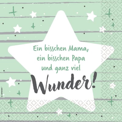 16 servetten - Ons wonder 33cm