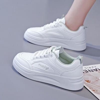 Koreaanse Versie van Kleine Witte Schoenen Dames herfst Nieuwe Student All-match Sneakers Dames Casual Platte Straatschoenen 40 gray