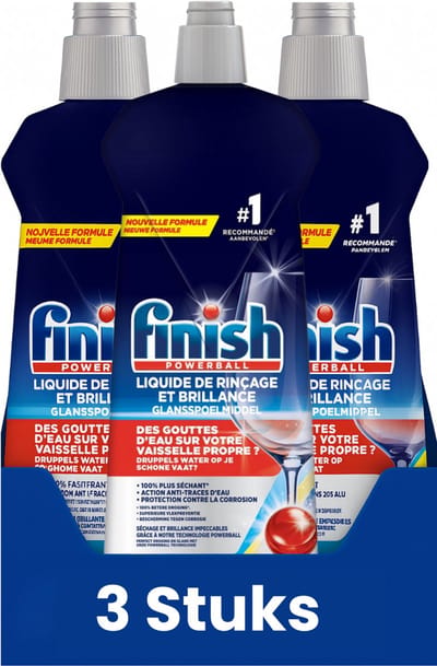 Finish Glansspoel Lemon 800ml - 3 Stuks - Voordeelverpakking