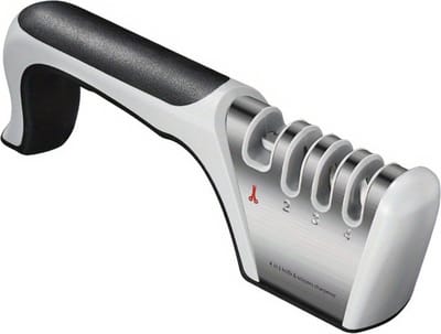 Nivard Elektrische Messenslijper - Messenslijper Elektrisch - Messenslijpmachine - Doortrekslijper - Slijpsteen - Knife Sharpener - Sharpening Stone - Electric Knife Sharpener - 4 In 1 - Zwart
