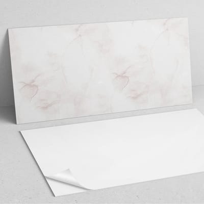 Coloray Wandpanelen Zelfklevend - Verfijnd marmerpatroon PVC Wandpaneel - 100 cm x 50 cm - Romig Wandbekleding Zelfklevend - 1 stuk - Texturen Wandpanelen Zelfklevend - Wandpanelen Keuken - Wandpaneel Badkamer