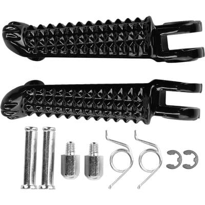 Repose-pieds Avant de Moto en Aluminium Remplacement de Pédale Convient pour Yamaha YZF R1 R6 R6S black
