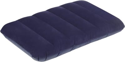 Comfortabel Opblaasbaar Reiskussen Marineblauw - Lichtgewicht & Compact