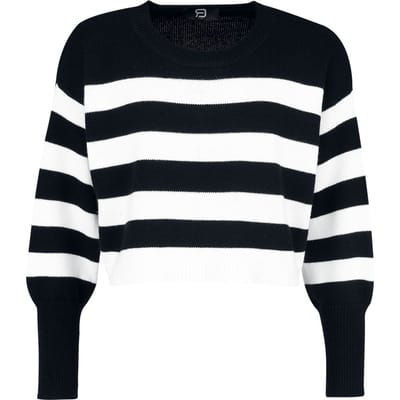 R.E.D. Rock-Engineered Design Zwart-wit gestreepte trui - Dames - S