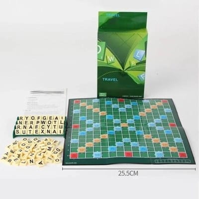 Engels Spelling Puzzelspel 1-4 Spelers Educatief Alfabet Spelling Speelgoed Leuk Familie Reis Leerspel blue
