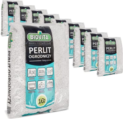 Perliet voor planten - Plantenkorrels bodem - Bodem verbeteren - Natuurlijk materiaal - 100 liter - Wit