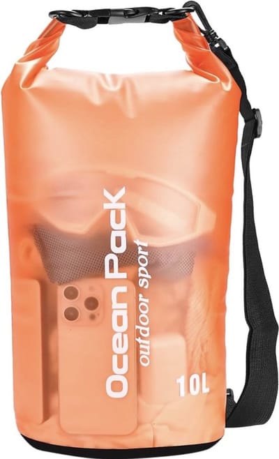 Nixnix® - Waterdichte Tas - Dry bag - 10L - Oranje - Ocean Pack - PVC