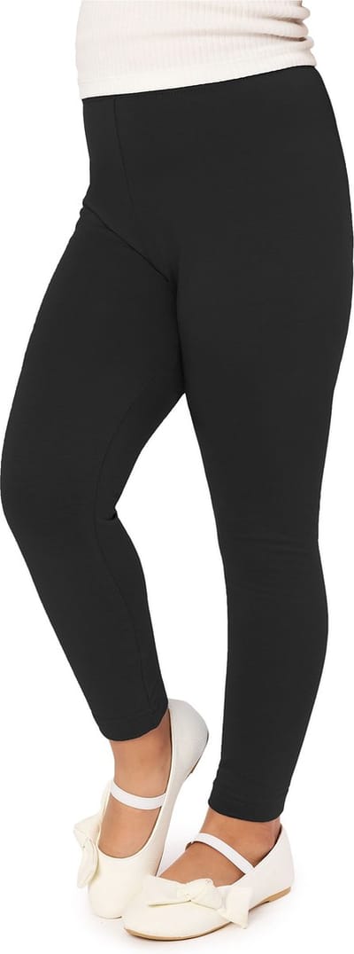 Merry Style MS-MS10-130-LE Meisjes Lang Leggings - Sport - Vrijetijdsbroek - Lang – Viscose - Sporbroek - Yogabroek - Zwart - 116