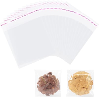 100 Stuks Herbruikbare Doorzichtige Cellofaanzakjes voor Snoep, Sieraden, Cadeaus en Snacks - 10x10 cm