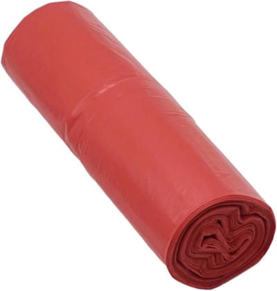 Vuilniszakken - Afvalzakken - Huishoudelijk Gebruik - Lekvrije Sluiting - 60 Liter 150 Stuks - Rood
