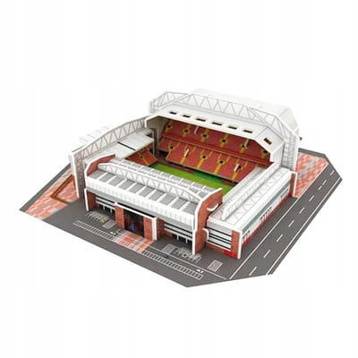 3D Voetbalstadion Anfield Liverpool Puzzel 36 Stukjes