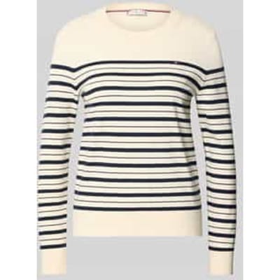 Regular fit gebreide pullover van katoenmix