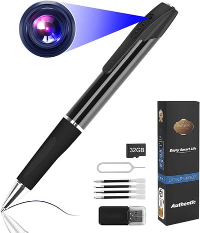 VH Supplies®Verborgen Camera - Spy Camera - Spionage Camera - 1080P - 32GB SD Kaart