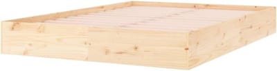 Houten Bedframe - Ledikant Massief - Moderne Slaapkamer - Stevige Lattenbodem - 160x200 cm - Naturel
