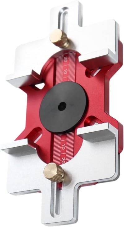 Freesinrichting - Sleufgereedschap Positionering - Houtbewerking Precisie - Gecombineerd Sjabloon - 14.4 x 12.6 x 3.2 cm - Enkele Kenmerken