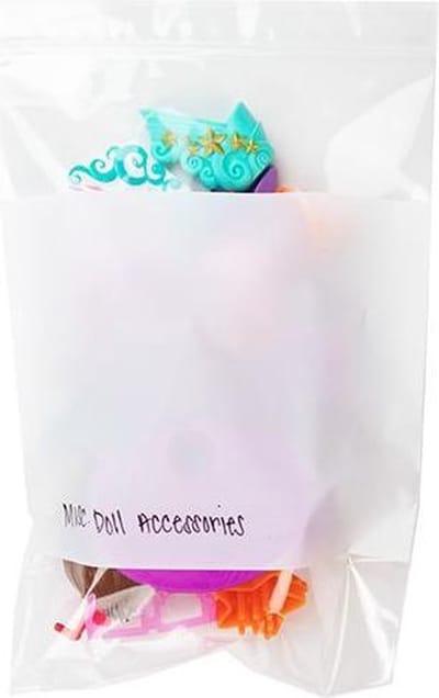Gripzakken met Schrijfvlak 15x23cm50 micron (100 stuks) | gripzak | ziplock zakken | ziplock zakjes