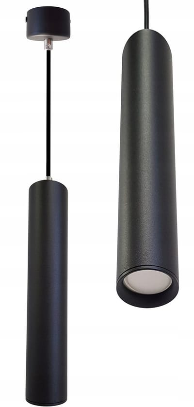 Moderne Zwarte Hanglamp Tuba GU10 - Verstelbaar tot 100cm