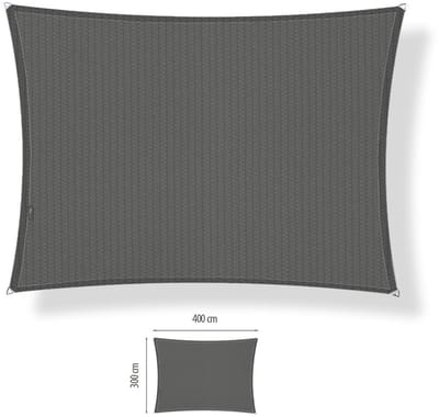 Schaduwdoek 3x4 rechthoek Cool grey