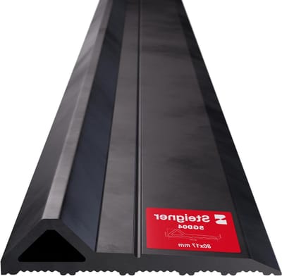 Garagedeur Bodemafdichting - Dorpeldichting Tochtstopper - Garage Afdichting - Premium EPDM Rubber - 17 mm x 80 mm - Zwart