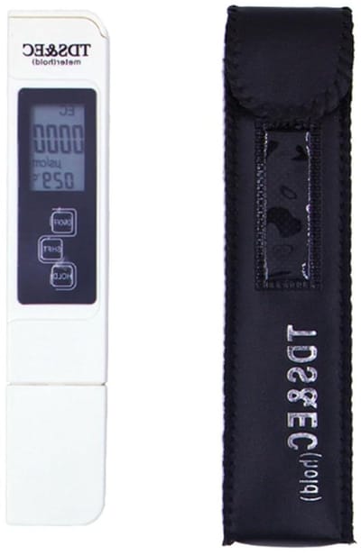 Waterkwaliteit Tester - TDS EC Meter - Water Analyse - 3-in-1 Functie - 0-14 pH - Wit