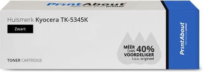 PrintAbout huismerk Toner TK-5345K Zwart Geschikt voor Kyocera