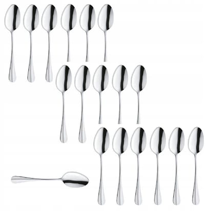 Amefa Stokbrood 18-delig Bestek: 18 Diner Lepels RVS 18/10