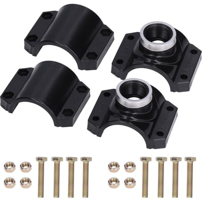 4 Ensembles Siphon de Vidange Selle Tuyau Plastique Raccord Rapide Additionnel Kit Té Filetage Femelle G1 black