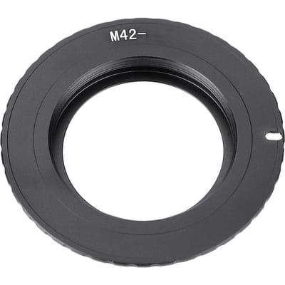 Bague Adaptatrice Électrique M42-EOSEF pour Objectif M42 pour Appareil Photo à Monture Canon EOSEF black