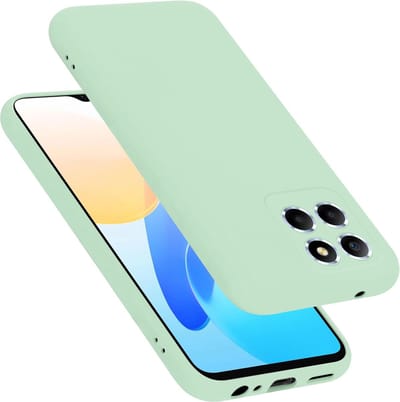 Cadorabo Hoesje geschikt voor Honor X8 5G in LIQUID LICHT GROEN - Beschermhoes gemaakt van flexibel TPU silicone Case Cover