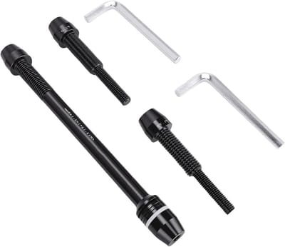 Fiets trainer steekas adapter - Steekas adapter Fietsadapter - Binnen fietsen - Verstelbaar frame compatibiliteit - 135-148 mm - Zwart
