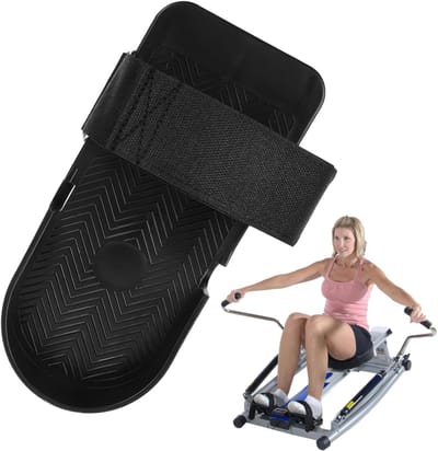 Voetpedaal Trainer - Roeiaccessoire - Fitness Verbeteren - Verstelbare Weerstand - 13 x 17 x 13 cm - Zwart
