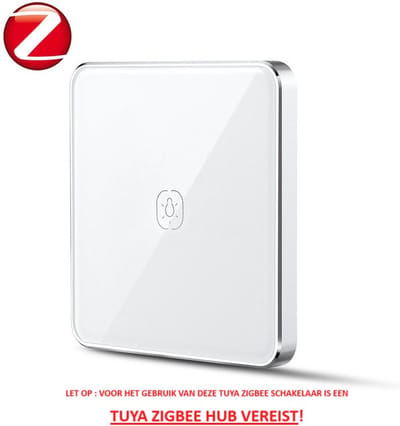 Tuya Zigbee 3.0 - Draadloze Schakelaar - Enkele Knop - Scène Activatie - Batterijgevoed