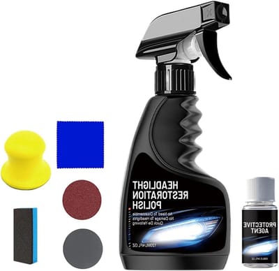 Koplamp Herstel Set - Koplamp Reiniger - Veiliger Rijden - Keramische Polijstspray - 120 ml - Niet van toepassing