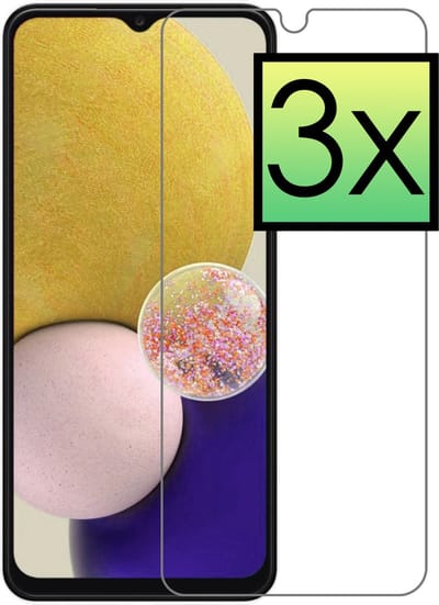 Screenprotector - 3 Stuks - Geschikt voor Samsung Galaxy A13 5G - Extra Sterk - Beschermglas - Gehard Glas - Tempered Glass - Screen Protector - Bescherm Cover