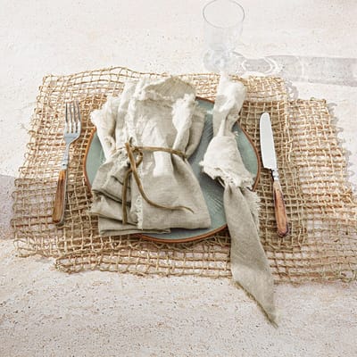 LOBERON Placemat set van 2 Xaintieux bruin