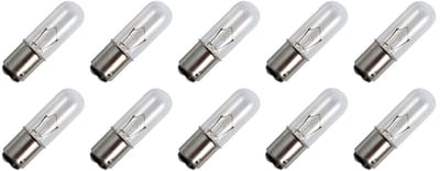 Signaallamp Ba15d 24V 10W - 416 mAh - 10 stuks - T16 Gloeilamp Ø16mm - 54mm - 2500K - Dimbaar