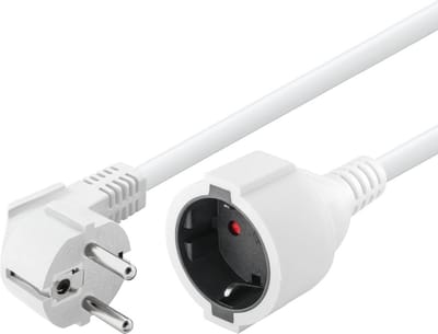 Verlengkabel Schuko 3 meter wit - Ideaal voor huishoudelijk gebruik