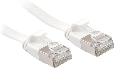 Lindy patch cable - 1 m - white - Wit - 1m