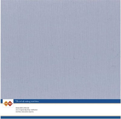 Linnenkarton Cardstock Oudblauw 30.5 x 30.5 cm