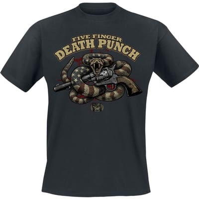 Five Finger Death Punch T-shirt - Rattle Snake Mock Up - S tot 5XL - voor Mannen - zwart
