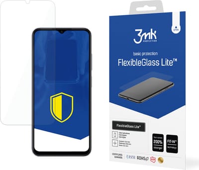 3MK FlexibleGlass Lite Serie - Hybride Beschermglas - Xiaomi Redmi Note 11E - Kras- en Schokbestendig - Ultradun