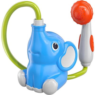 Olifant Baby Bad Douchekop Speelgoed Leuk Water Sproeien voor Kinderen Baby's Peuters Badkuip Zwembad Speeltijd blauw