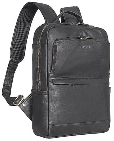 Leren Laptop Rugzak voor 13.3 Inch Laptop - Vintage Business Rugzak voor Kantoor, School en College