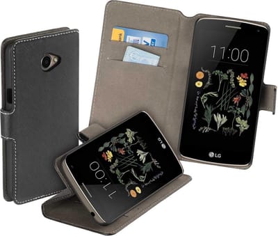HC zwart bookcase voor LG K5 wallet cover