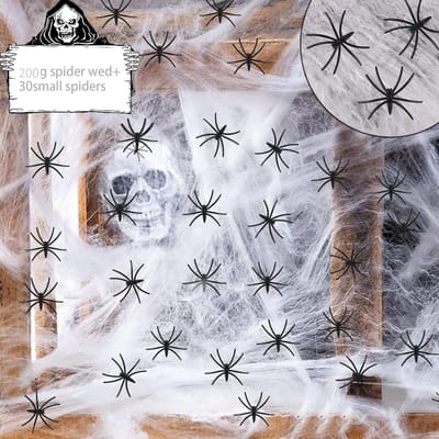 Solacis Halloween Decoratie - Spinnenweb - Halloween versiering - Decoratie buiten - Horror - Eng - Must have voor halloween!