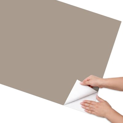 Coloray Meubel Wrap Folie - Bruin Meubelfolie - 75x150 cm - Meubelfolie Zelfklevend Pastel lichtbruin - Wrapfolie Keuken - Minimalist Meubelfolie - Decoratiefolie - Tafeldecoratie - Achtergronden en patronen