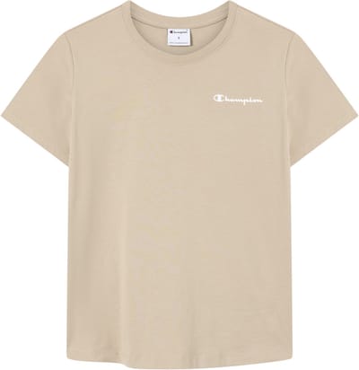 Champion T-shirt Dames Short Sleeve T shirt Beige - Maat S